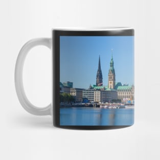 Inner Alster, City Hall, Hamburg, Germany Mug